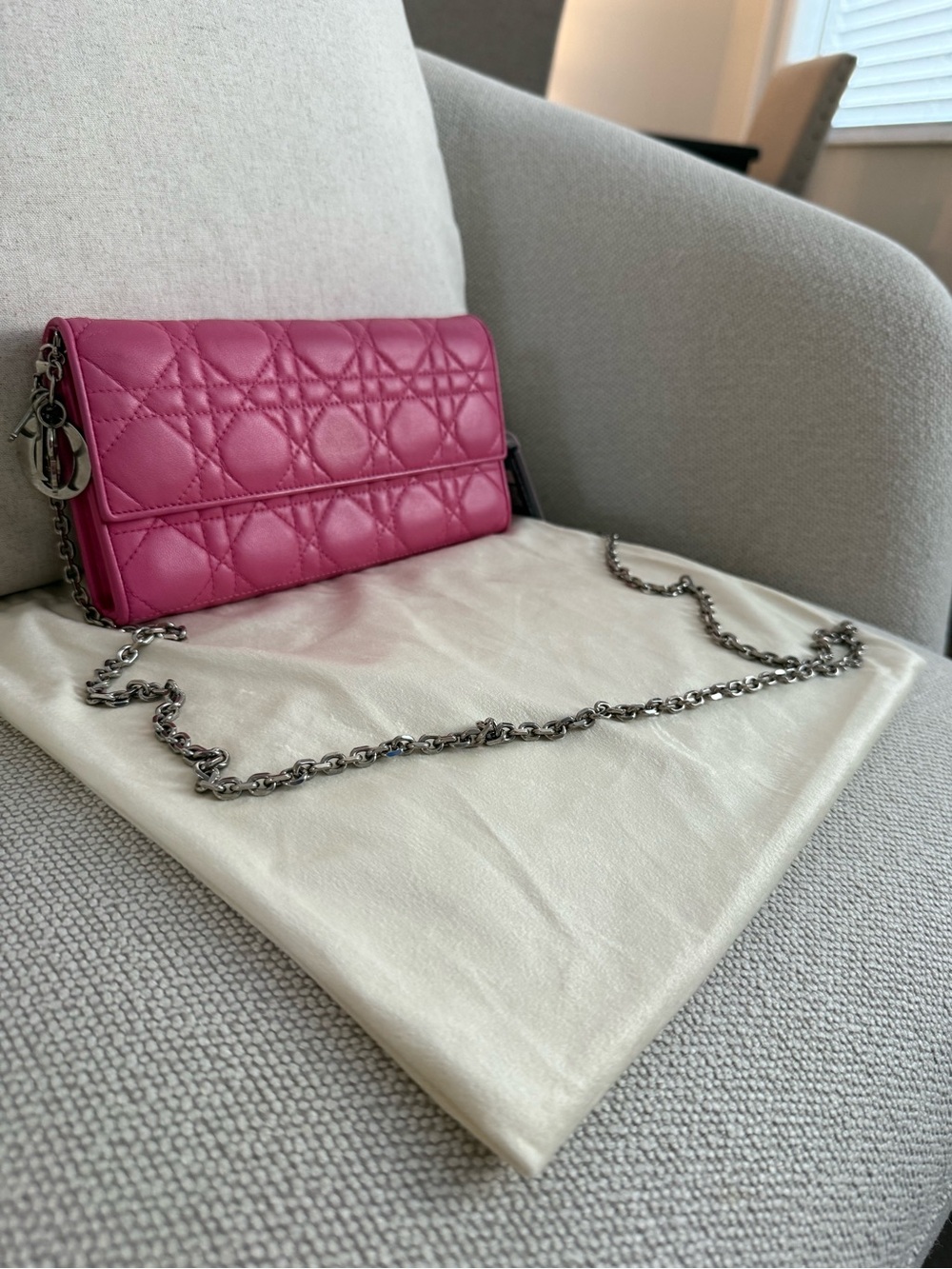 Lady Dior Pink Woc - crossbody/clutch